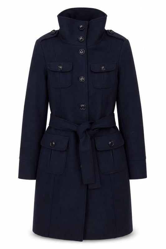 Womens UK Size M Gap Blue Overcoat