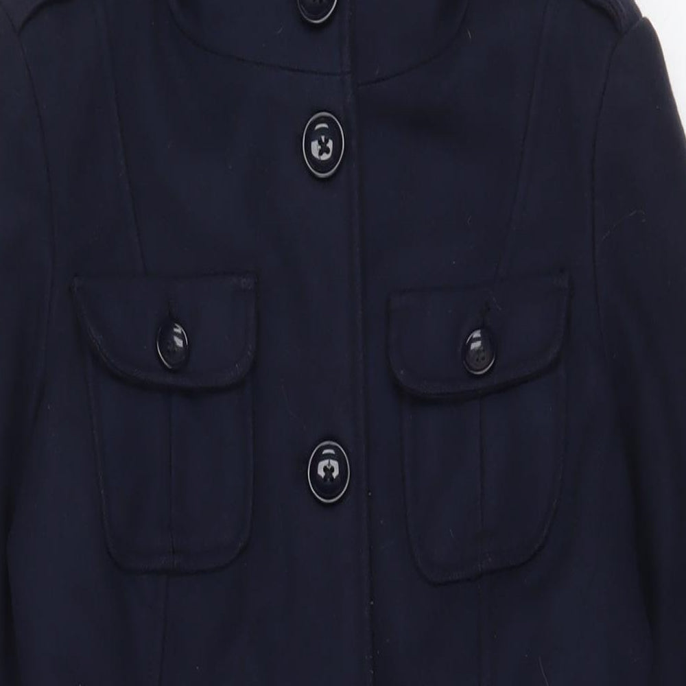 Womens UK Size M Gap Blue Overcoat