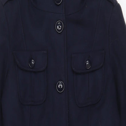 Womens UK Size M Gap Blue Overcoat