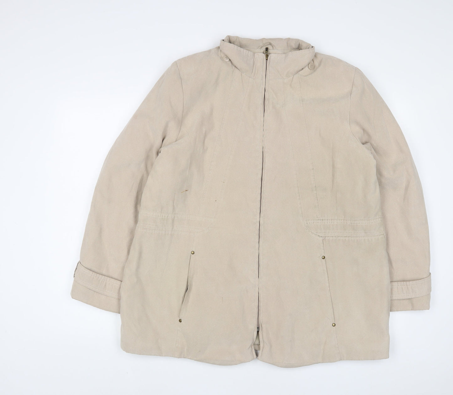 Womens UK Size M Bonmarché Beige Jacket