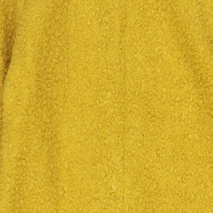 Womens UK Size 10 Threadbare Yellow Overcoat