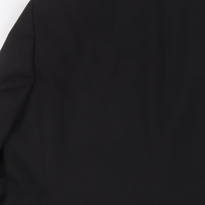 William & Browns Mens Black Polyester Jacket Suit Jacket Size 46 Regular - Inside pockets