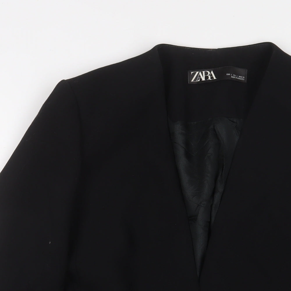 Womens UK Size L Zara Black Jacket