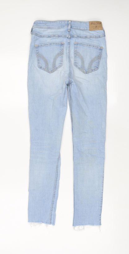 Hollister Womens Blue Cotton Skinny Jeans Size 24 in L31 in Regular Zip