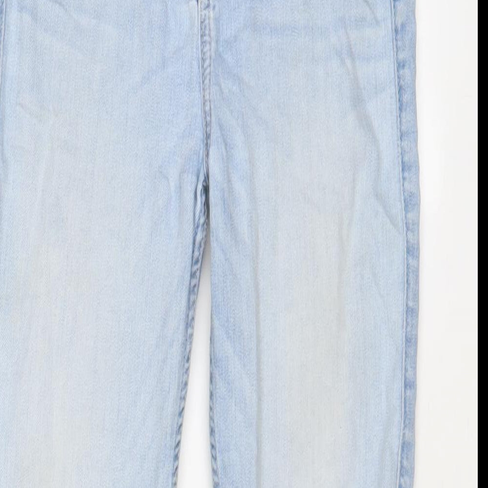 Hollister Womens Blue Cotton Skinny Jeans Size 24 in L31 in Regular Zip