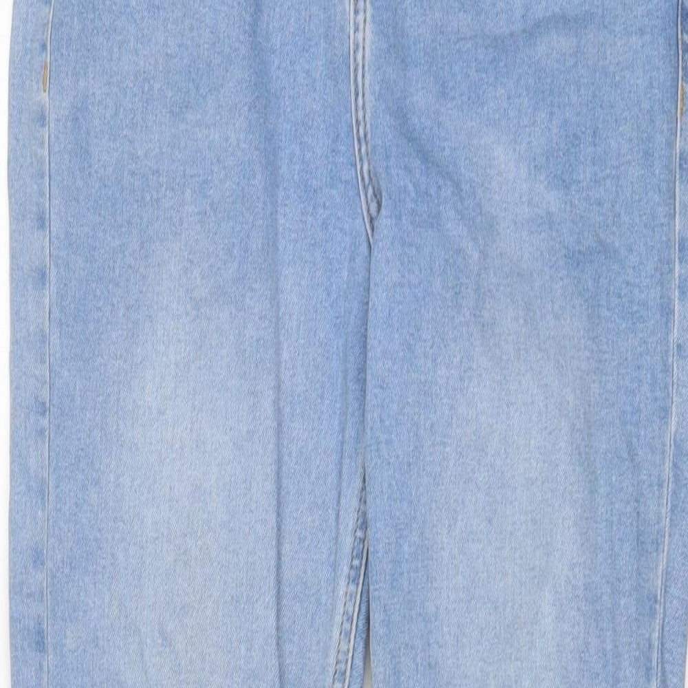 Topshop Womens Blue Cotton Skinny Jeans Size 30 in L32 in Regular Zip