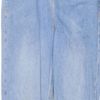 Topshop Womens Blue Cotton Skinny Jeans Size 30 in L32 in Regular Zip