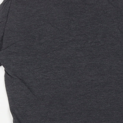 Womens UK Size XS RESERVED Grey Basic T-Shirt
