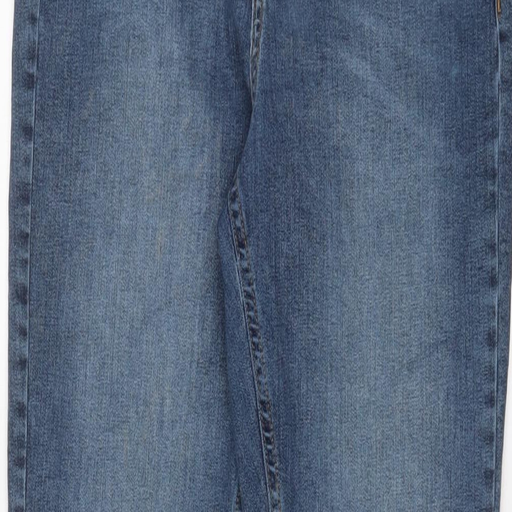 Topshop Womens Blue Cotton Skinny Jeans Size 30 in L32 in Regular Zip