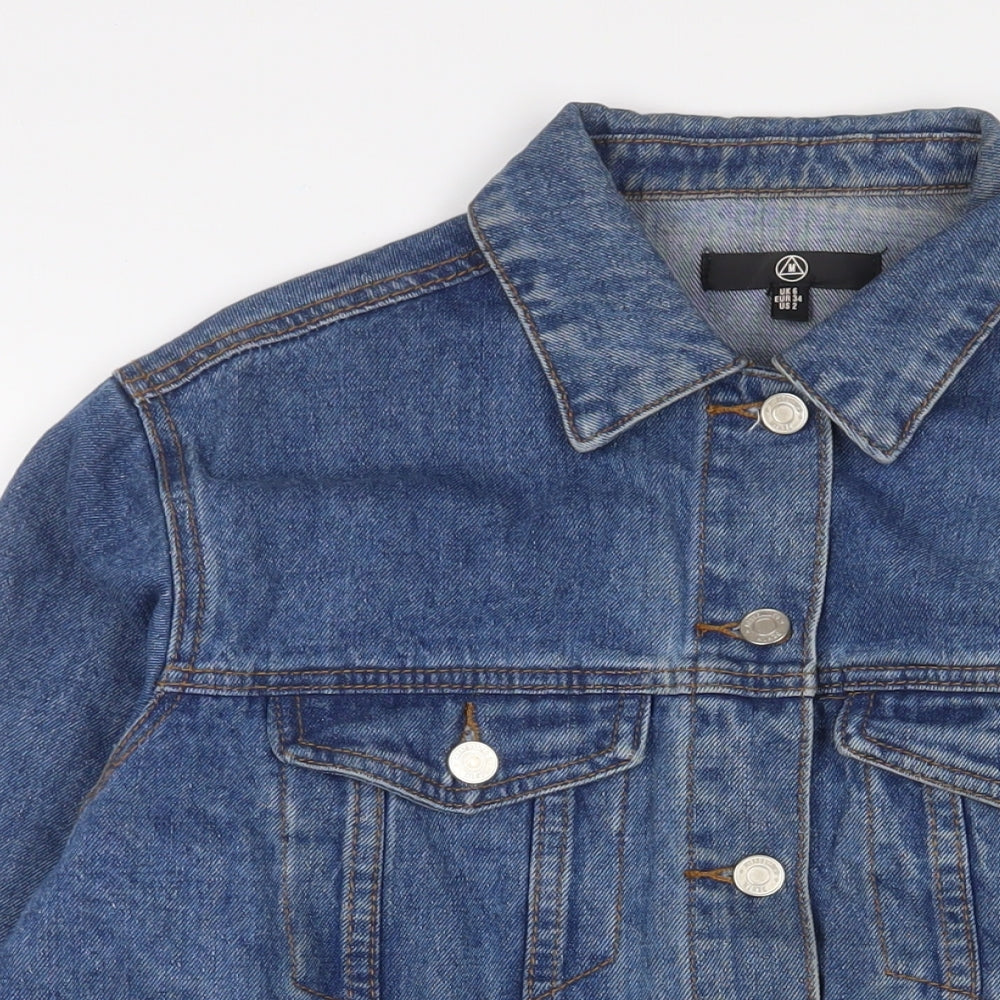 Womens UK Size 6 Missguided Blue Jacket