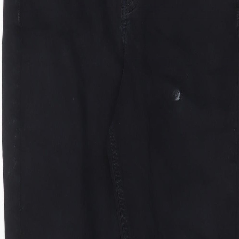 Topshop Womens Blue Cotton Skinny Jeans Size 32 in L34 in Regular Zip