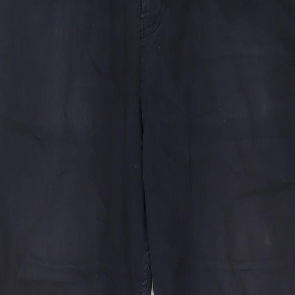 H&M Mens Blue Cotton Straight Jeans Size 33 in L31 in Slim Zip