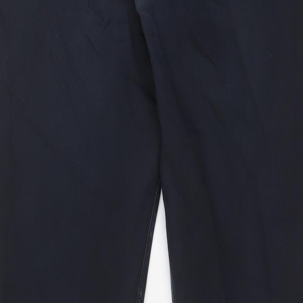 H&M Mens Blue Cotton Straight Jeans Size 33 in L31 in Slim Zip