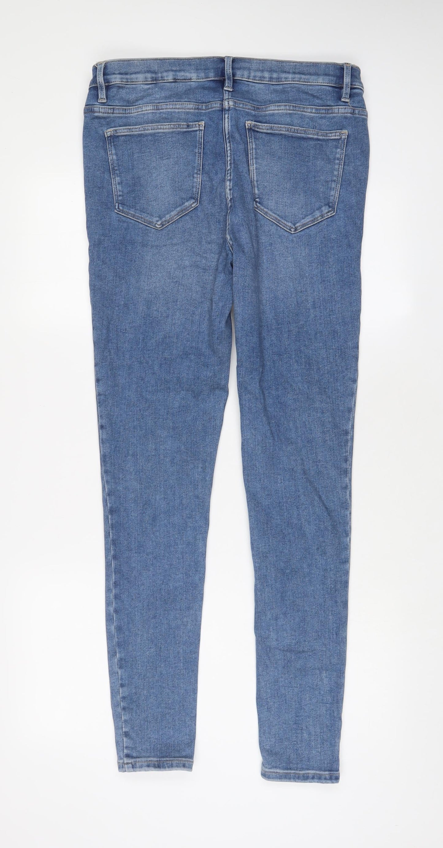 Womens UK Size 12 Marks and Spencer Regular Fit Skinny Blue Jeans