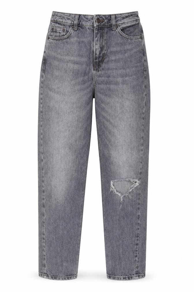 Womens UK Size 26 in Topshop Regular Fit Mom Grey Jeans