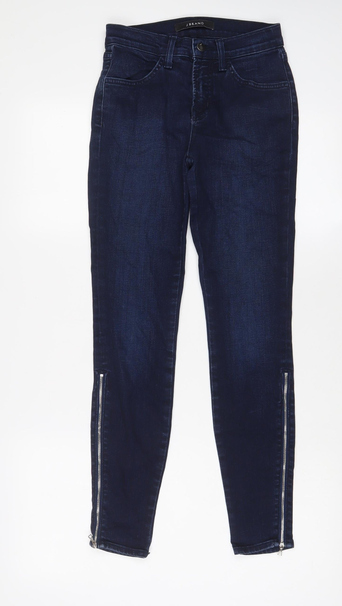 Womens UK Size 24 in J Brand Regular Fit Skinny Blue Jeans