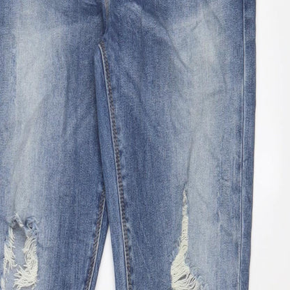 Gold Womens Blue Cotton Skinny Jeans Size XL L28 in Regular Zip