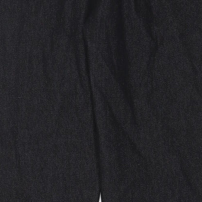 Vavell Mens Black Cotton Straight Jeans Size 36 in L32 in Regular Zip