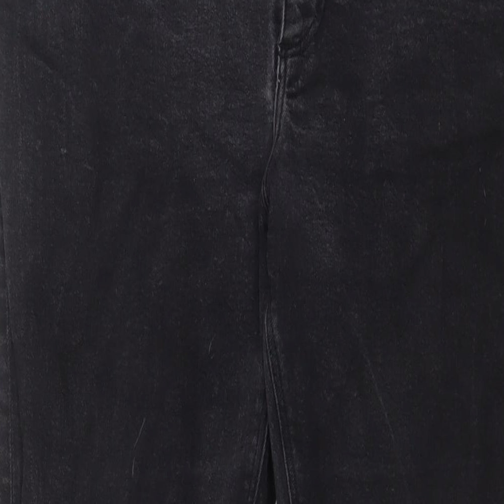 ASOS Mens Grey Cotton Straight Jeans Size 38 in L30 in Slim Button