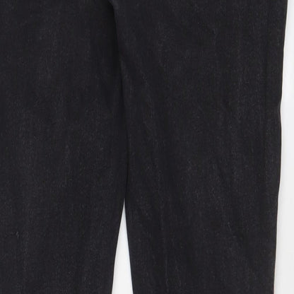 ASOS Mens Grey Cotton Straight Jeans Size 38 in L30 in Slim Button