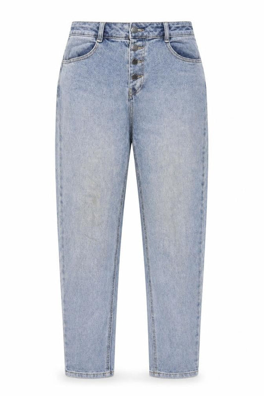Womens UK Size 12 TU Regular Fit Mom Blue Jeans