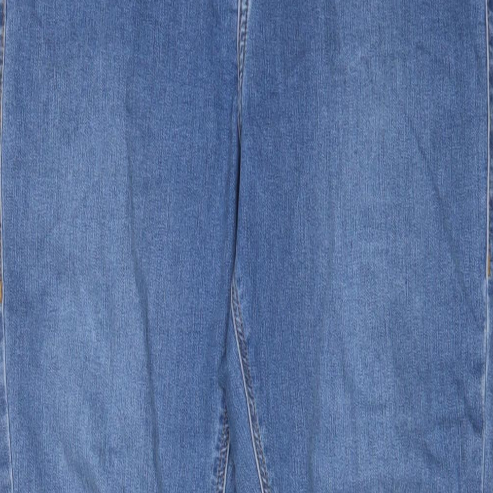 Tophop Womens Blue Cotton Skinny Jeans Size 32 in L32 in Regular Zip