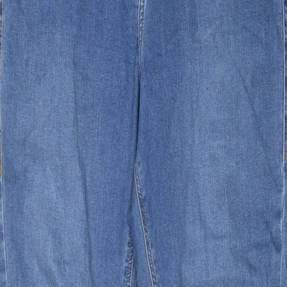 Tophop Womens Blue Cotton Skinny Jeans Size 32 in L32 in Regular Zip