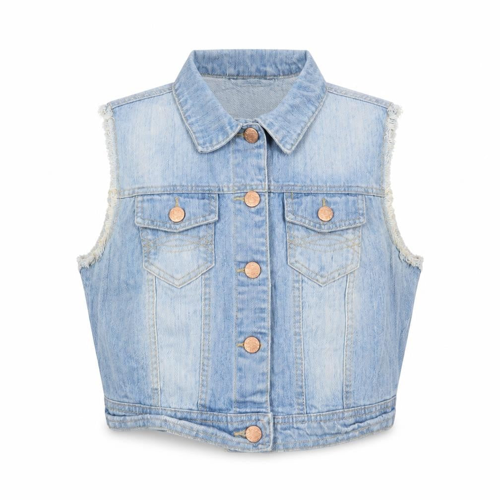 Womens UK Size 14 Denim & Co. Blue Gilet