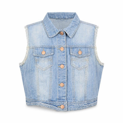 Womens UK Size 14 Denim & Co. Blue Gilet