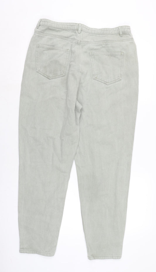 Riot Womens Green Cotton Tapered Jeans Size 32 in L27.5 in Regular Zip