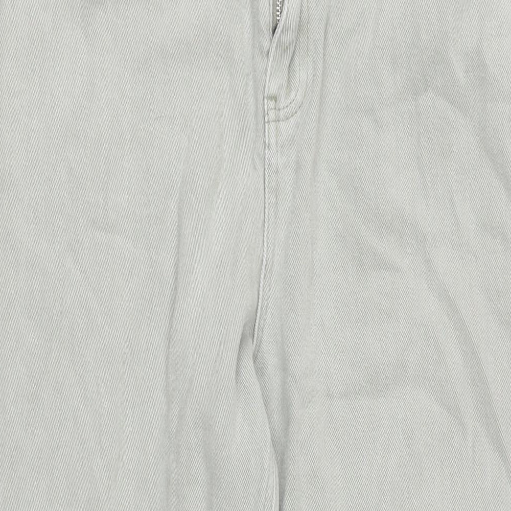 Riot Womens Green Cotton Tapered Jeans Size 32 in L27.5 in Regular Zip