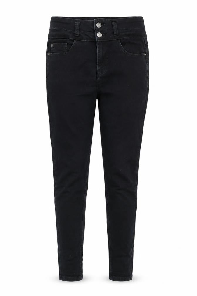 Womens UK Size 10 New Look Regular Fit Tapered Black Jeans