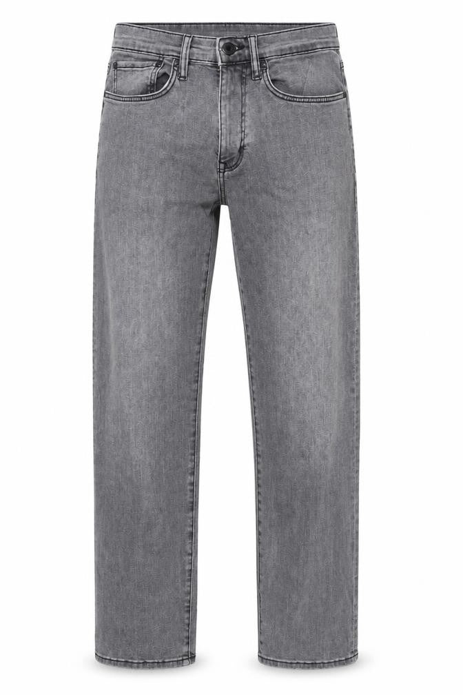 Mens UK Size 32 in Easy Regular Fit Straight Grey Jeans