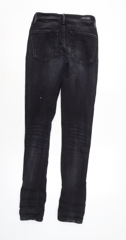 Deham Womens Grey Cotton Blend Skinny Jeans Size 26 in L31.5 in Regular Zip