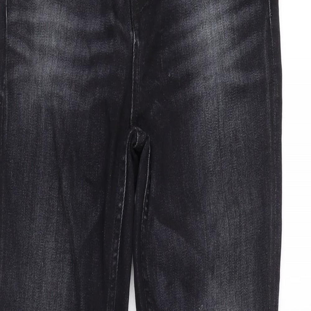 Deham Womens Grey Cotton Blend Skinny Jeans Size 26 in L31.5 in Regular Zip