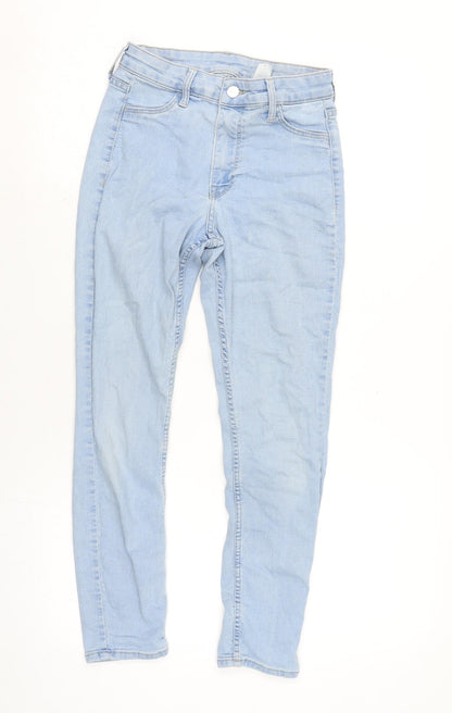 Womens UK Size 6 H&M Regular Fit Skinny Blue Jeans