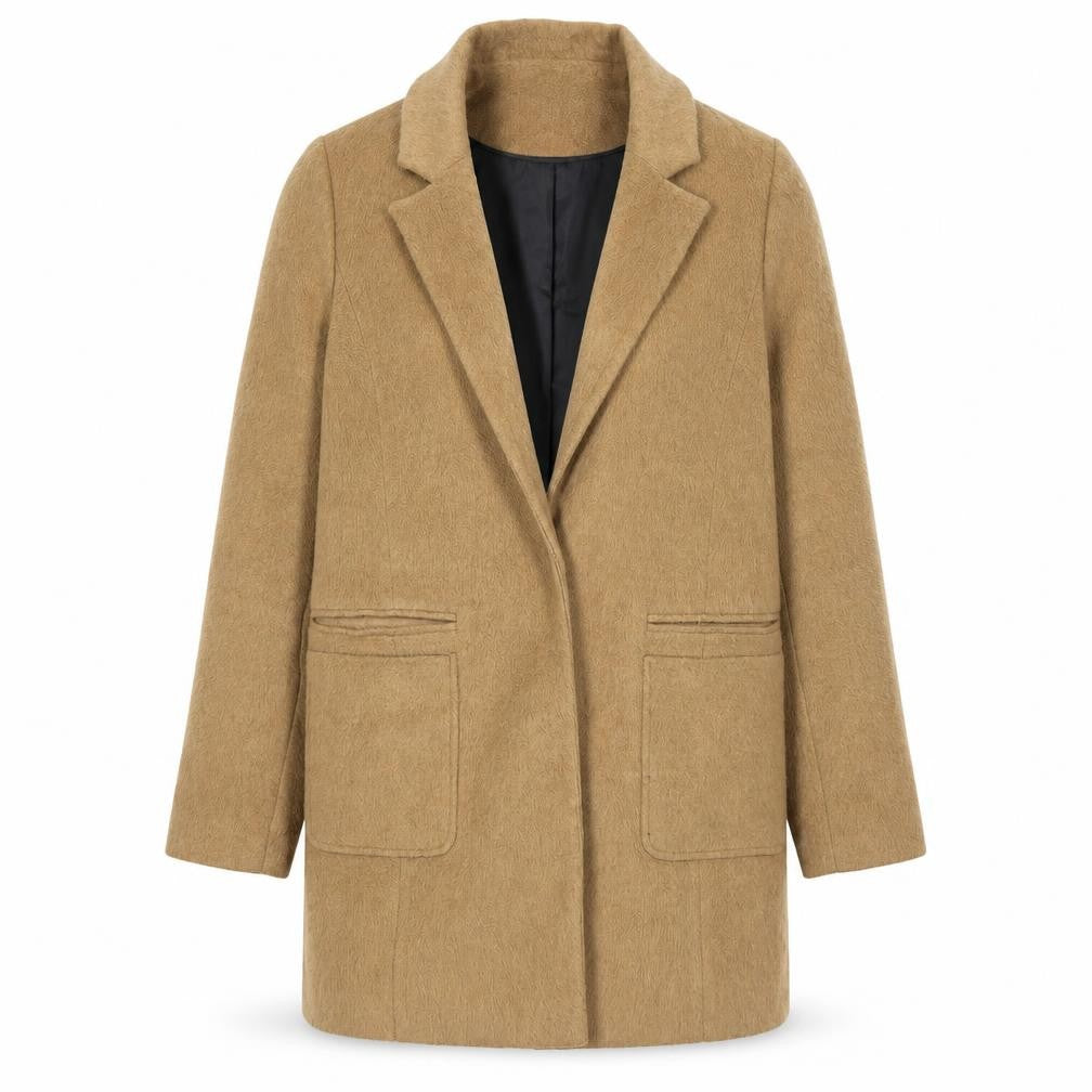 Womens UK Size 8 Dorothy Perkins Beige Overcoat