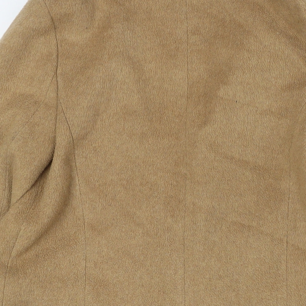 Womens UK Size 8 Dorothy Perkins Beige Overcoat