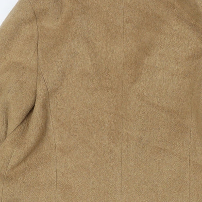 Womens UK Size 8 Dorothy Perkins Beige Overcoat