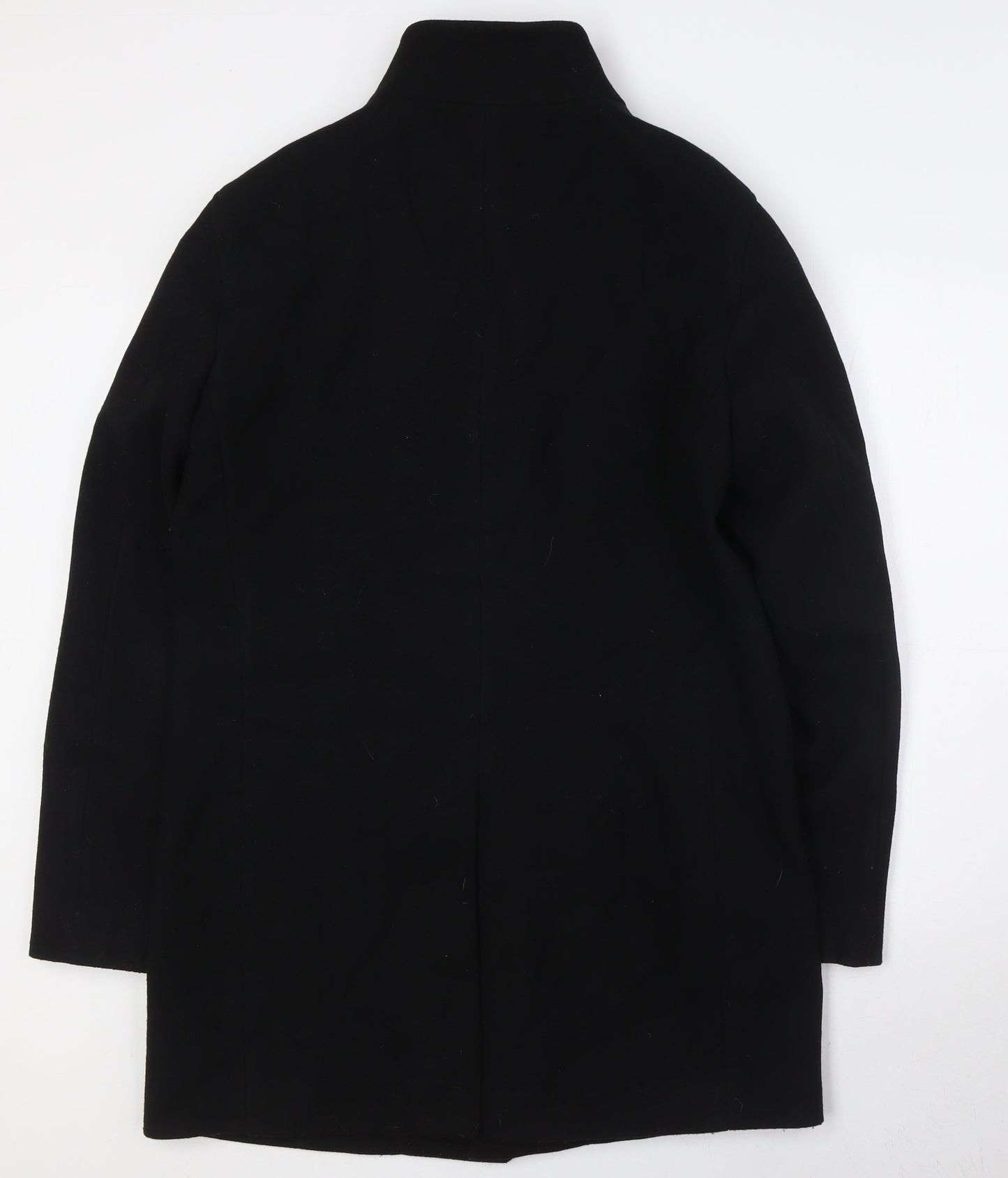 Womens UK Size M Marks and Spencer Black Overcoat