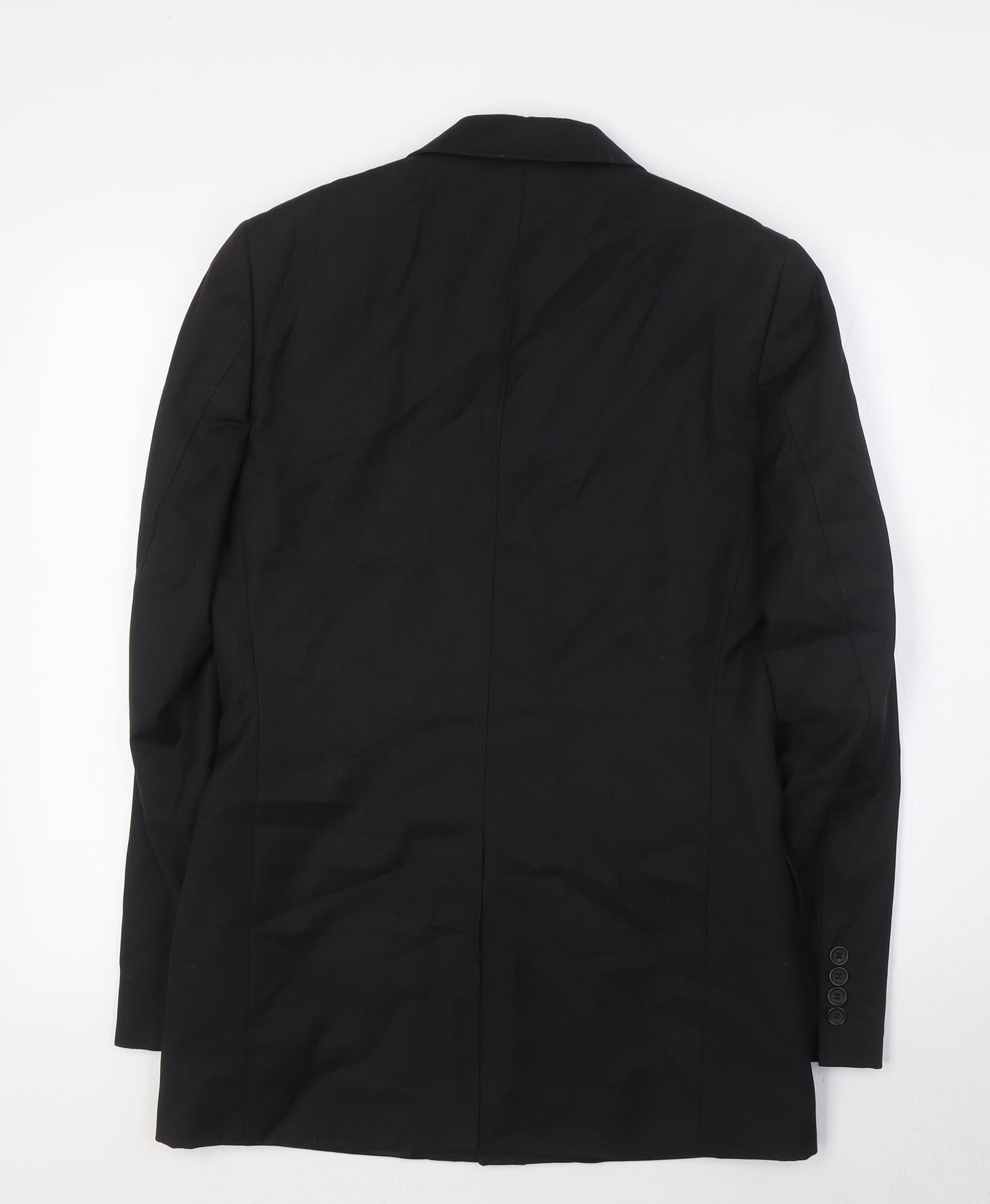 Mens UK Size 36 Topman Regular Black Suit Jacket