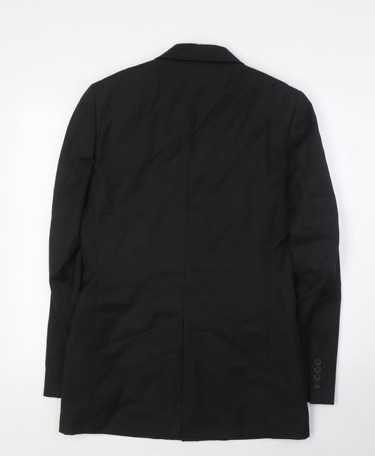 Mens UK Size 36 Topman Regular Black Suit Jacket