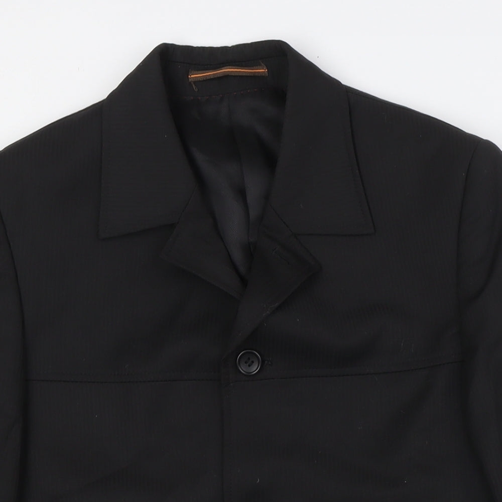 Mens UK Size 36 Topman Regular Black Suit Jacket
