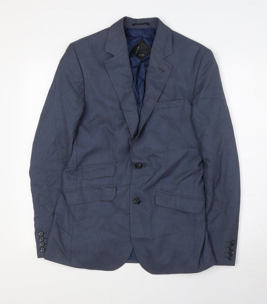 ASOS Mens Grey Polyester Jacket Suit Jacket Size 36 Regular
