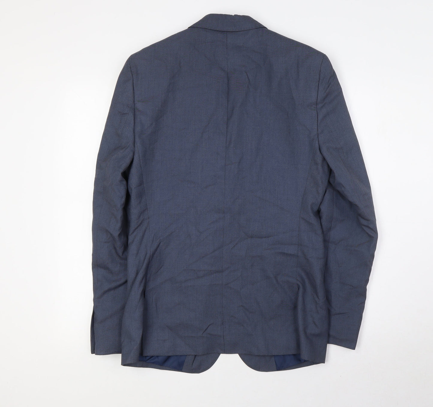 ASOS Mens Grey Polyester Jacket Suit Jacket Size 36 Regular