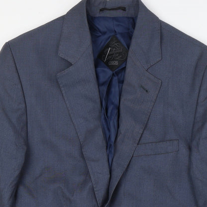 ASOS Mens Grey Polyester Jacket Suit Jacket Size 36 Regular