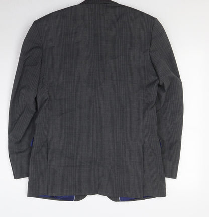 Mens UK Size 38 Burton Regular Grey Suit Jacket