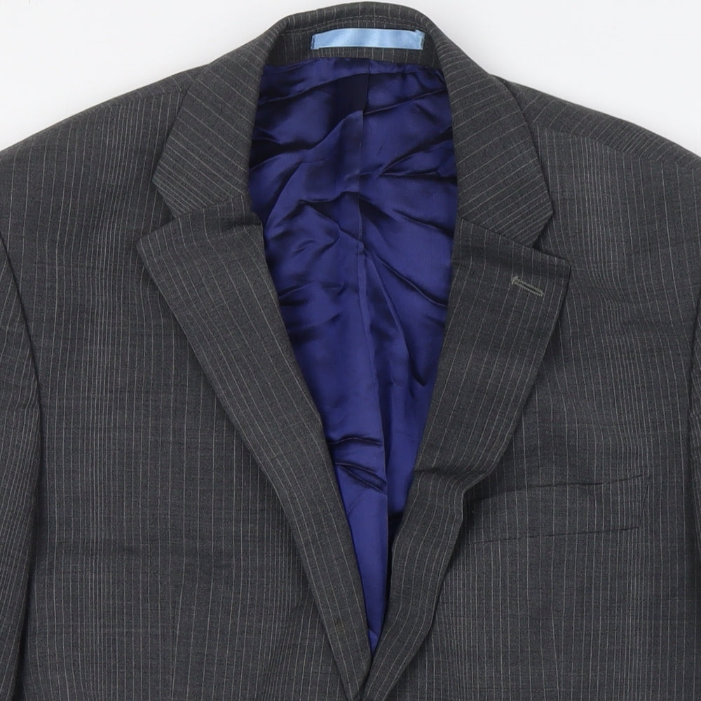 Mens UK Size 38 Burton Regular Grey Suit Jacket