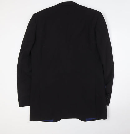 Mens UK Size 40 Greenwoods Big & Tall Black Suit Jacket