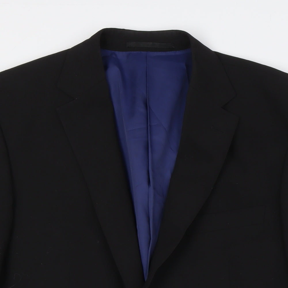 Mens UK Size 40 Greenwoods Big & Tall Black Suit Jacket